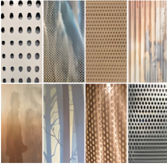 retail design material palette featuring metal, wood, and textured finishes for cohesive commercial interior environments